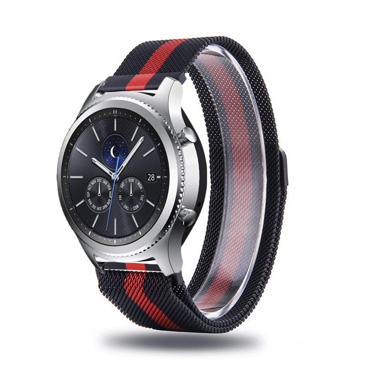 Milanese Metal Wristband Watch Band for Samsung Gear S3 Frontier / S3 Classic - Stripes Pattern-2