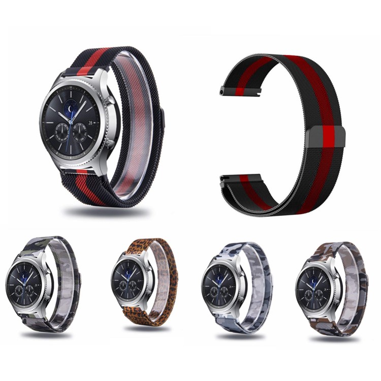 Milanese Metal Wristband Watch Band for Samsung Gear S3 Frontier / S3 Classic - Stripes Pattern-6