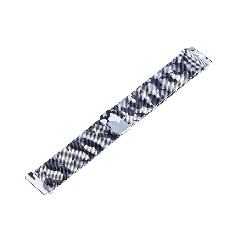 Milanese Metal Wristband Watch Band Strap for Samsung Gear S3 Frontier / S3 Classic - Grey Camouflage-1