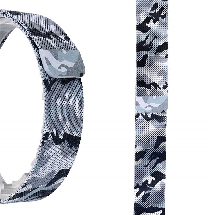 Milanese Metal Wristband Watch Band Strap for Samsung Gear S3 Frontier / S3 Classic - Grey Camouflage-4