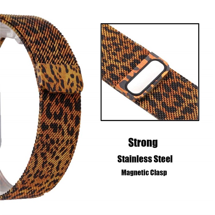 Milanese Metal Wristband Watch Band Strap for Samsung Gear S3 Frontier / S3 Classic - Leopard Pattern-4