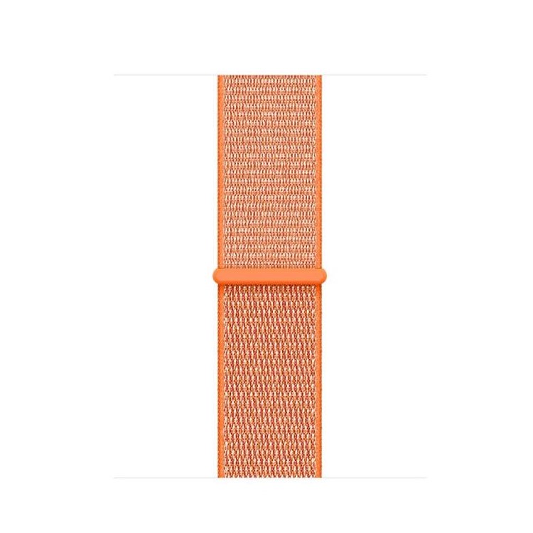 Velcro Closure Nylon Watchband Replacement with Connector for Apple Watch Series 5 4 44mm / Series 3 2 1 42mm - Orange-3