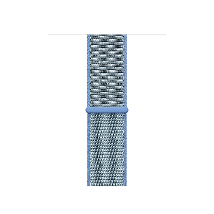Velcro Closure Nylon Watch Sports Bracelet with Connector for Apple Watch Series 4 44mm / Series 3 2 1 42mm - Baby Blue-3