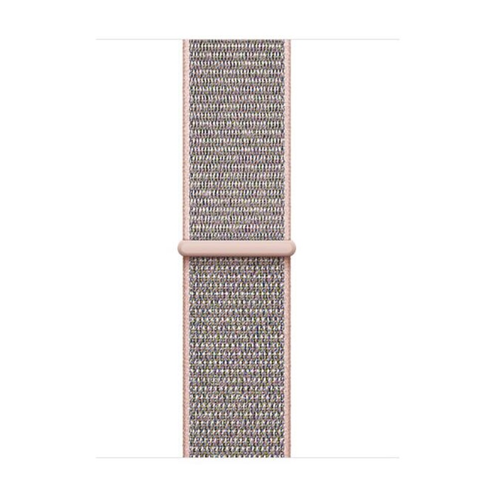 Klettverschluss Nylon Uhr Armband Mit Anschluss Für Apple Watch Serie 3 / 2 / 1 38 Mm - Roségold-3