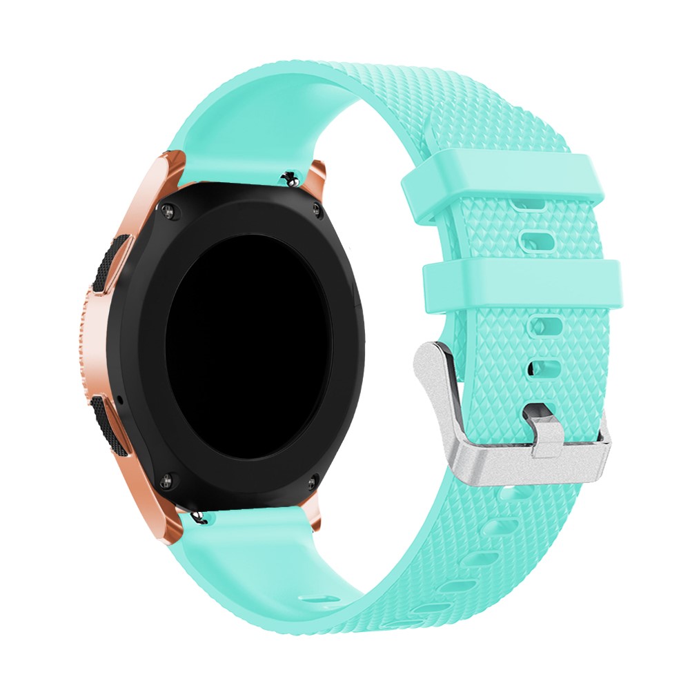 Silicone Watchband Bracelet for Samsung Galaxy Watch 42mm - Cyan-1
