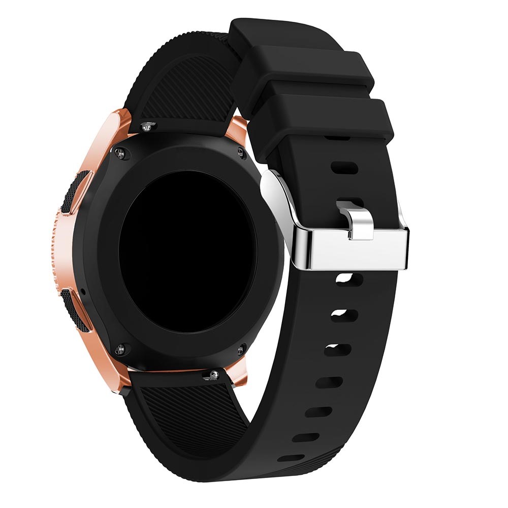 Twill Texture Silicone Watchband Strap for Samsung Galaxy Watch 42mm - Black-2