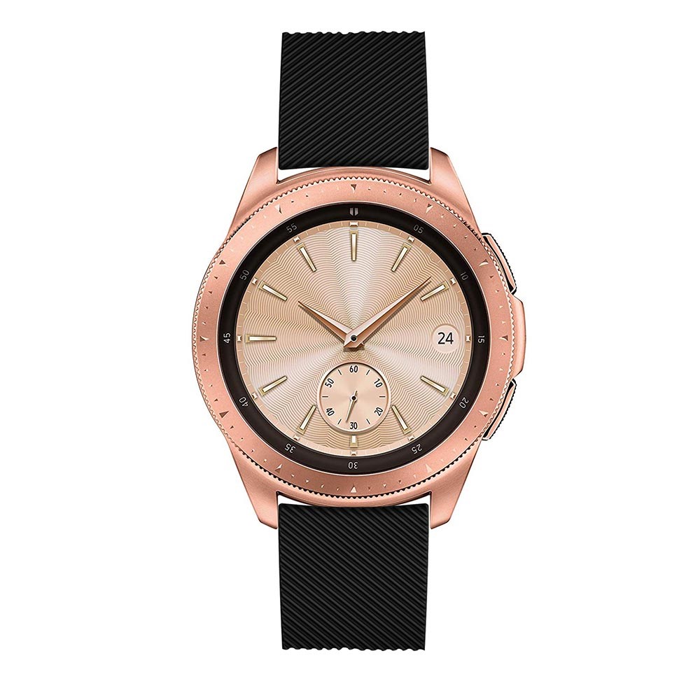 Twill Texture Silicone Watchband Strap for Samsung Galaxy Watch 42mm - Black-3