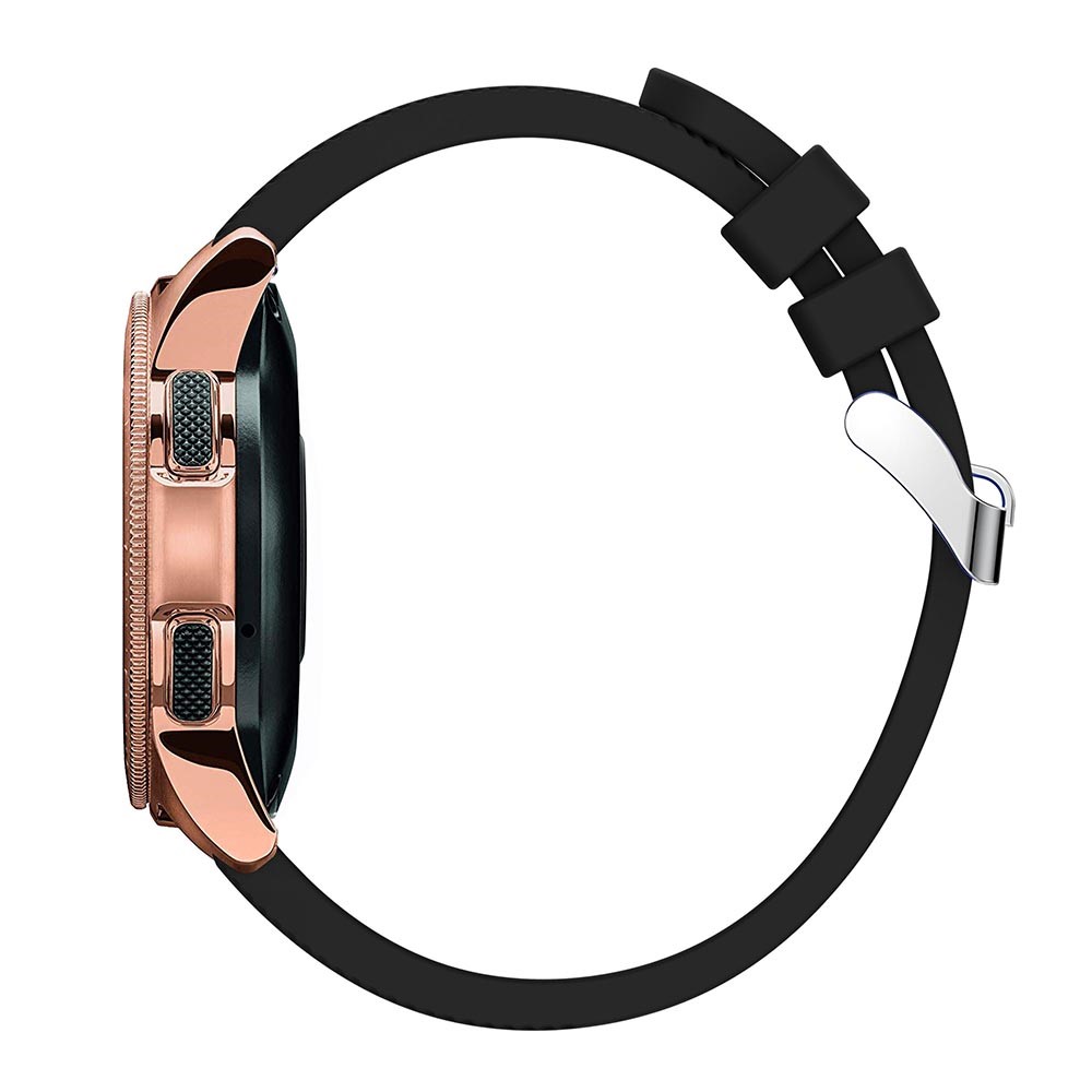 Twill Texture Silicone Watchband Strap for Samsung Galaxy Watch 42mm - Black-4
