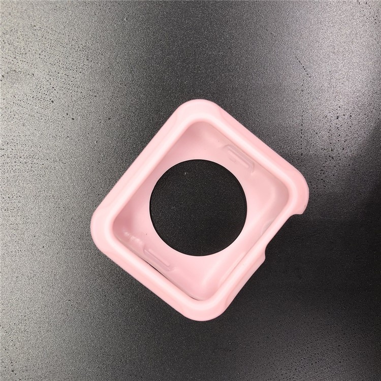 Soft TPU Protective Case for Apple Watch Series 3/2/1 38mm - Pink-8
