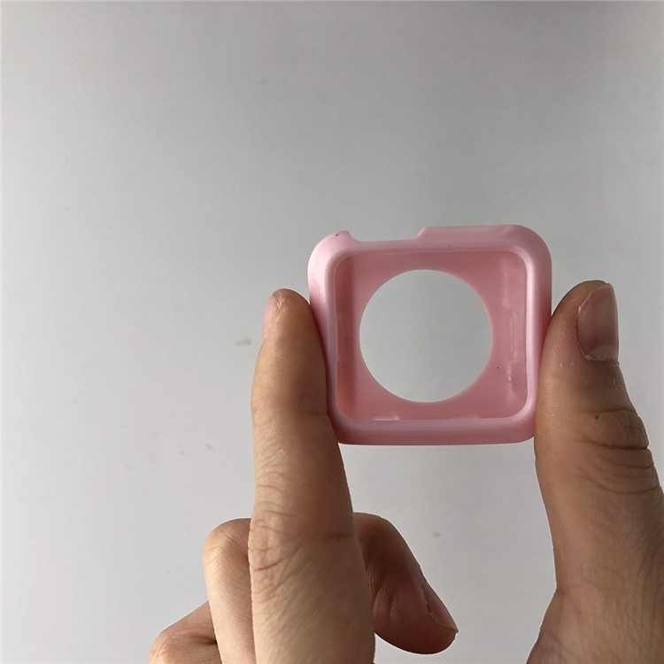 Soft TPU Protective Case for Apple Watch Series 3/2/1 38mm - Pink-9