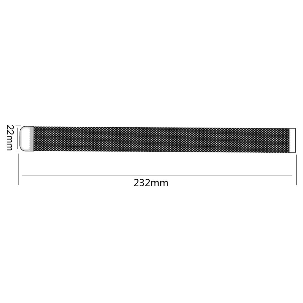 Luxury Milanese Stainless Steel Magnetic Watch Strap for Samsung Galaxy Watch 46mm - Black-4