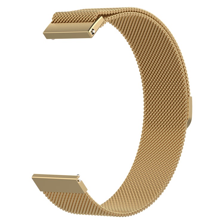 Luxury Milanese Stainless Steel Magnetic Watch Strap Replacement for Samsung Galaxy Watch 42mm - Gold-2