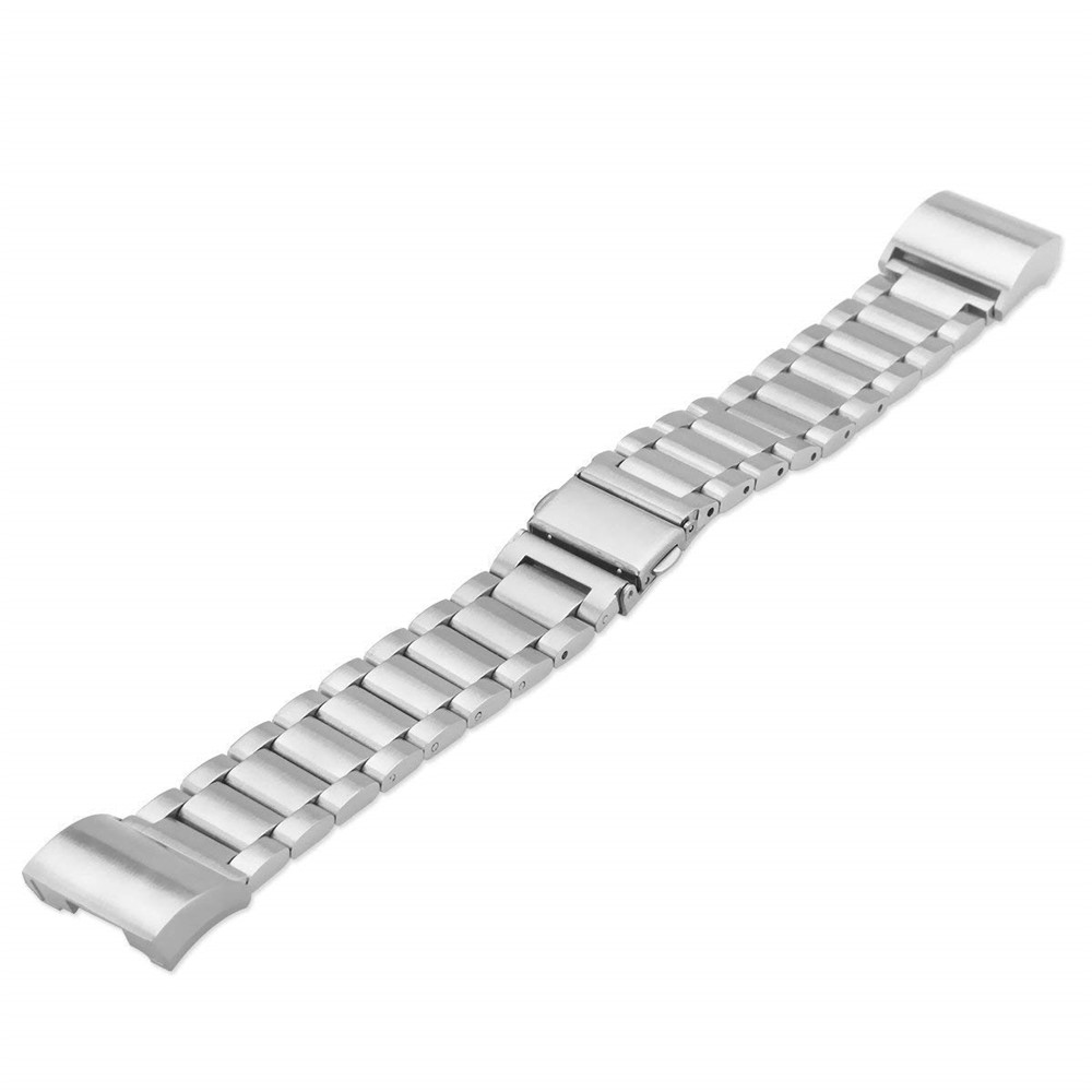 Feste Edelstahlarmbandbandschmetterlingsschnalle Für Fitbit Gebühr 3 - Silber--3