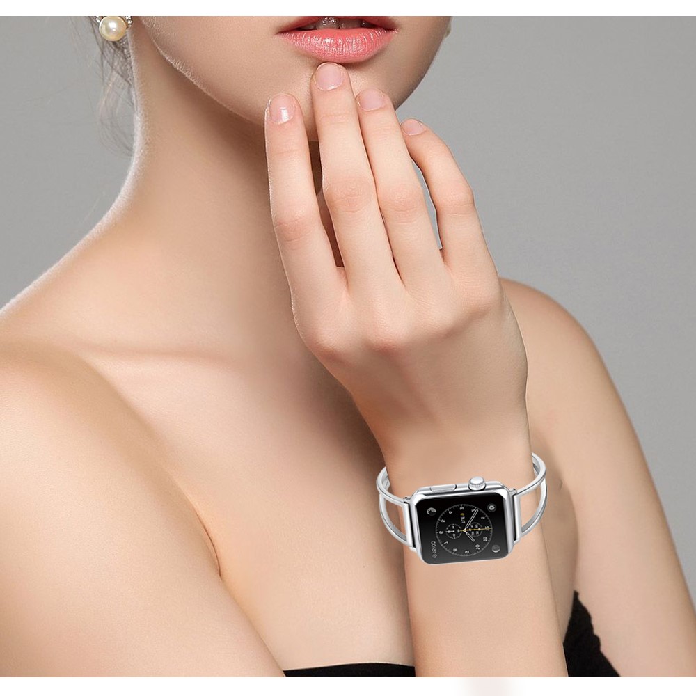 Classic Stainless Steel Watchband Bracelet for Apple Watch Series 3 / 2 / 1 42mm - Silver-4