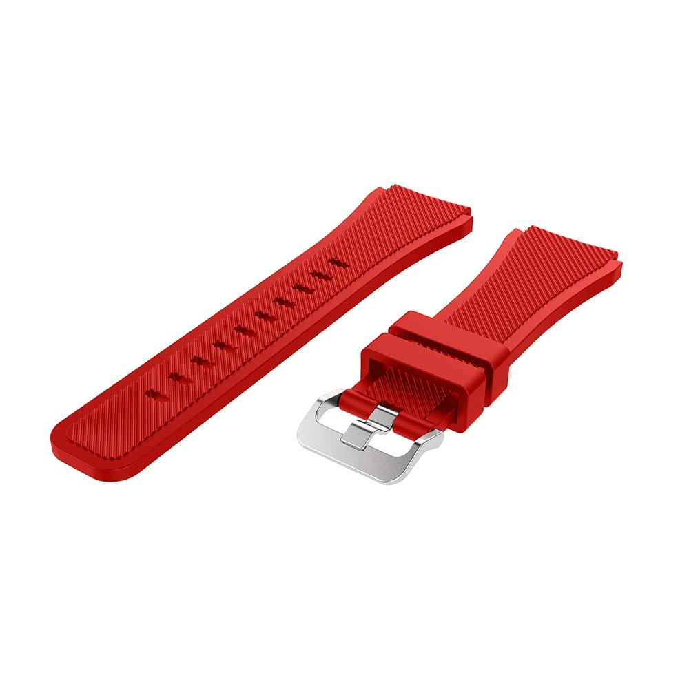 Twill Texture Silicone Watch Wrist Bracelet for Samsung Galaxy Watch 46mm - Red-3