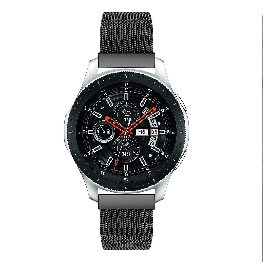 Luxury Milanese Stainless Steel Watch Band Part for Samsung Galaxy Watch 46mm - Black-3