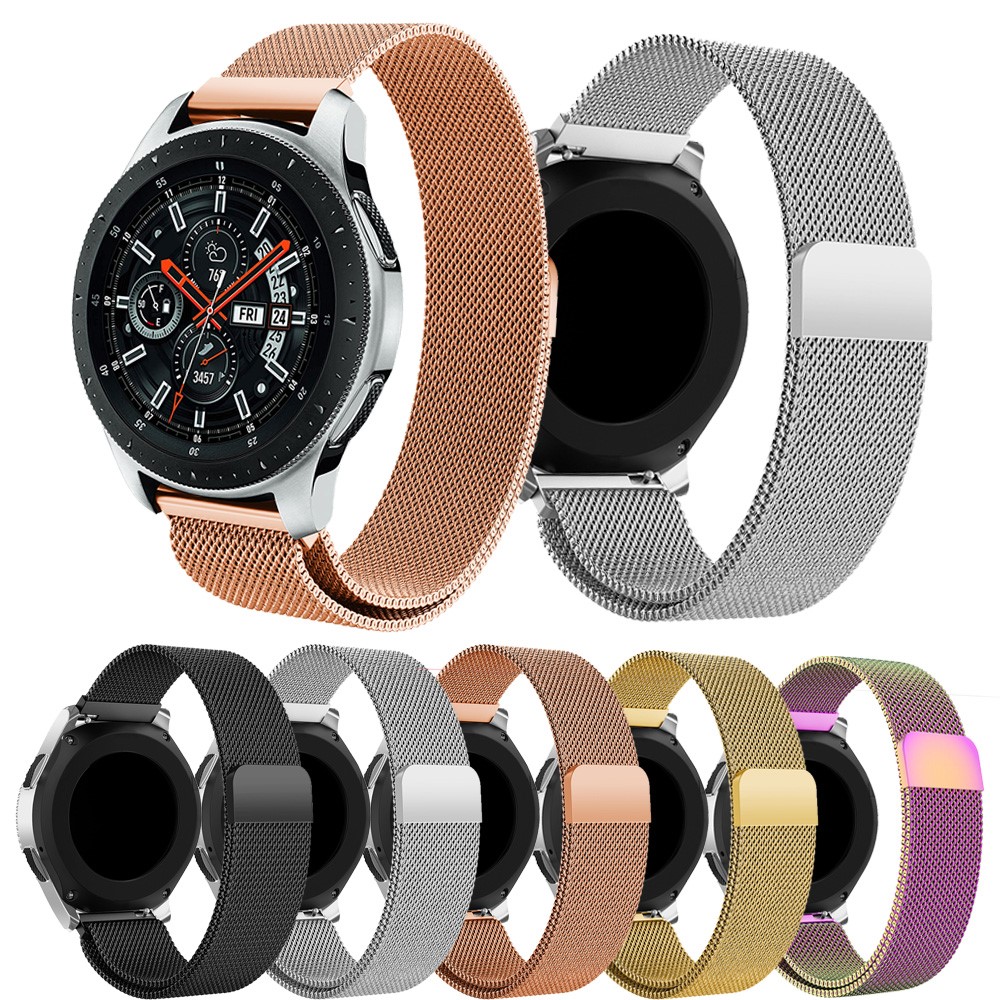 Luxury Milanese Stainless Steel Watch Band Part for Samsung Galaxy Watch 46mm - Black-6