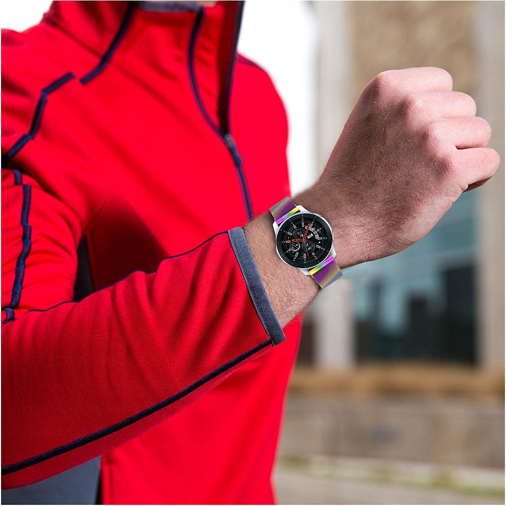 Luxury Milanese Stainless Steel Watch Band Wrist Strap Replacement for Samsung Galaxy Watch 46mm - Multi-color-3
