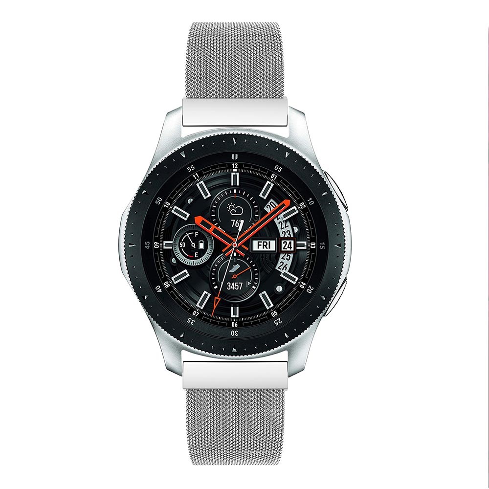 Milanese Stainless Steel Magnetic Watchband Replacement for Samsung Galaxy Watch 46mm - Silver-2