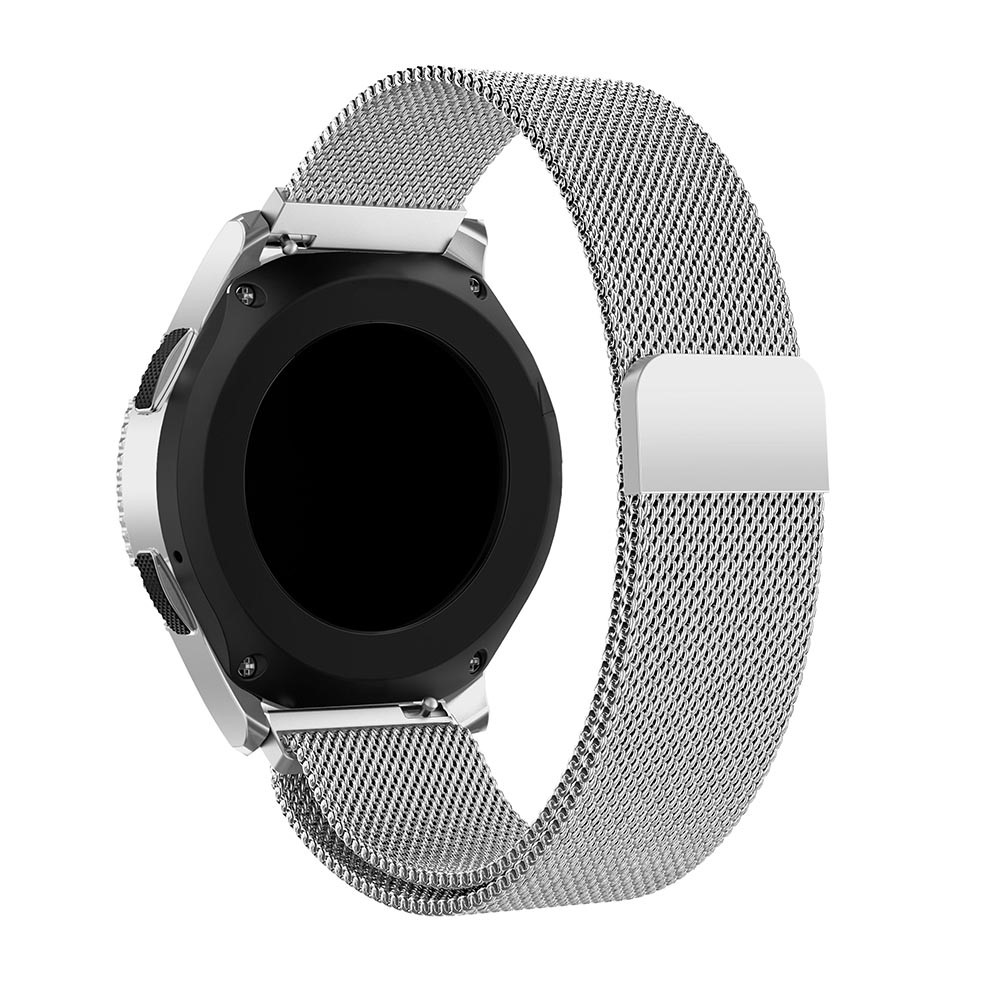 Milanese Stainless Steel Magnetic Watchband Replacement for Samsung Galaxy Watch 46mm - Silver-3