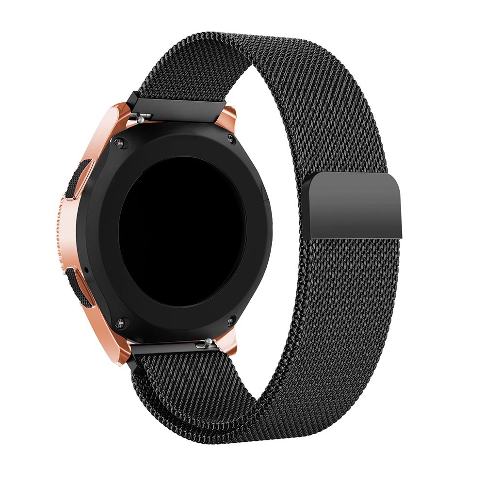 Milanese Stainless Steel Magnetic Watch Band for Samsung Galaxy Watch 42mm - Black-3
