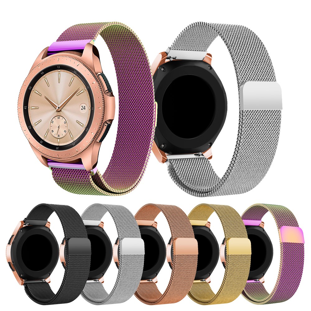 Milanese Stainless Steel Magnetic Watch Band for Samsung Galaxy Watch 42mm - Black-6