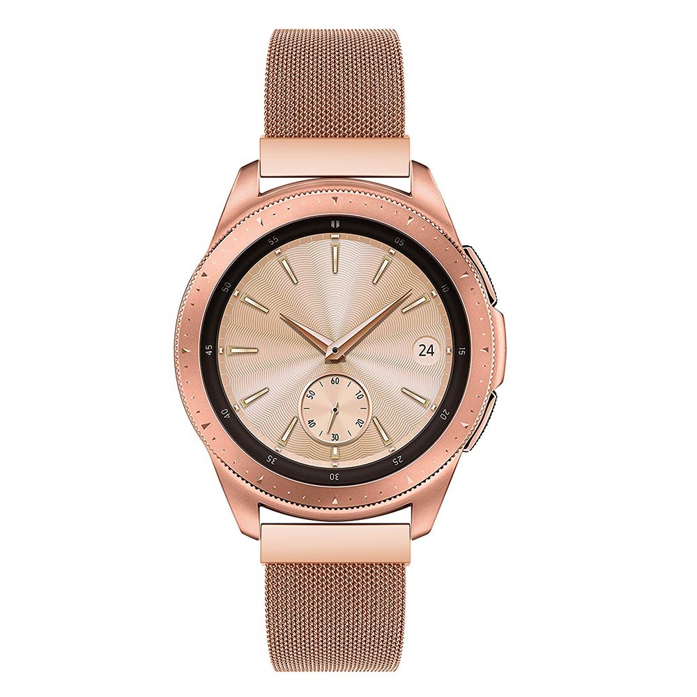 Milanese Stainless Steel Magnetic Watch Strap for Samsung Galaxy Watch 42mm - Rose Gold-4