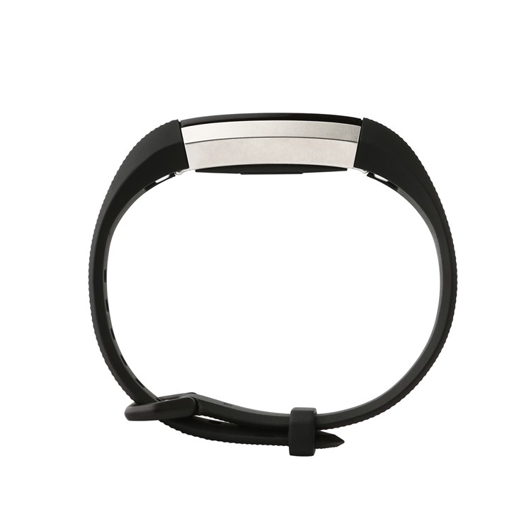 Adjustable Twill Texture TPE+TPU Strap for Fitbit Alta / Alta HR / Ace - Black-3