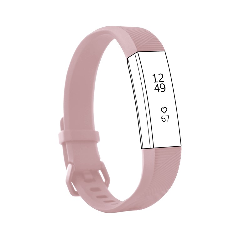 Soft TPU Wristwatch Band for Fitbit Alta HR - Size: S / Pink-1