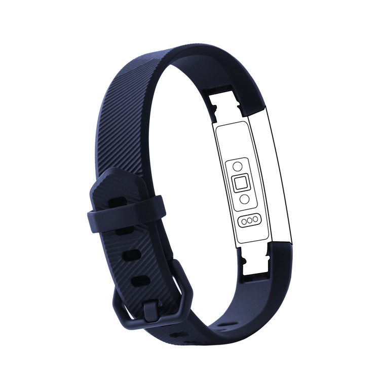 Flexible Soft TPU Watch Strap for Fitbit Alta HR - Size: S / Blue-2