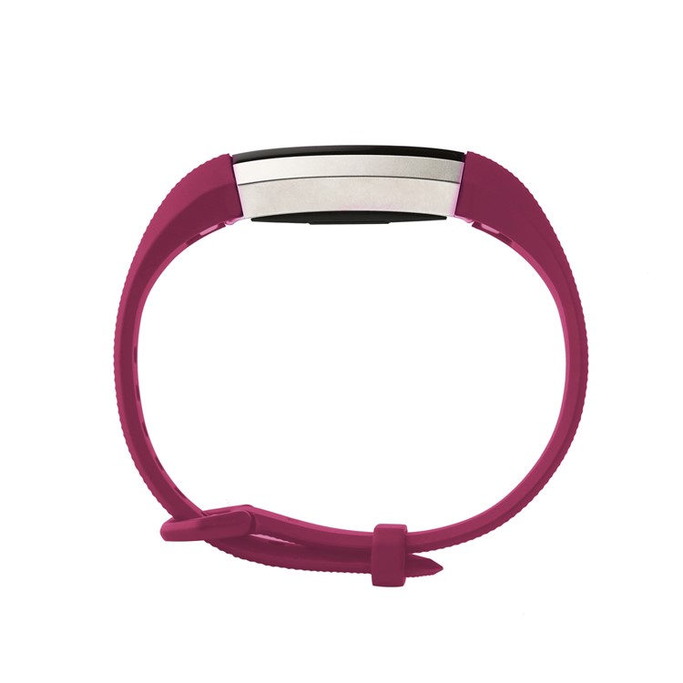 Flexible TPU Wristwatch Strap Replacement for Fitbit Alta HR - Size: S / Wine Red-3