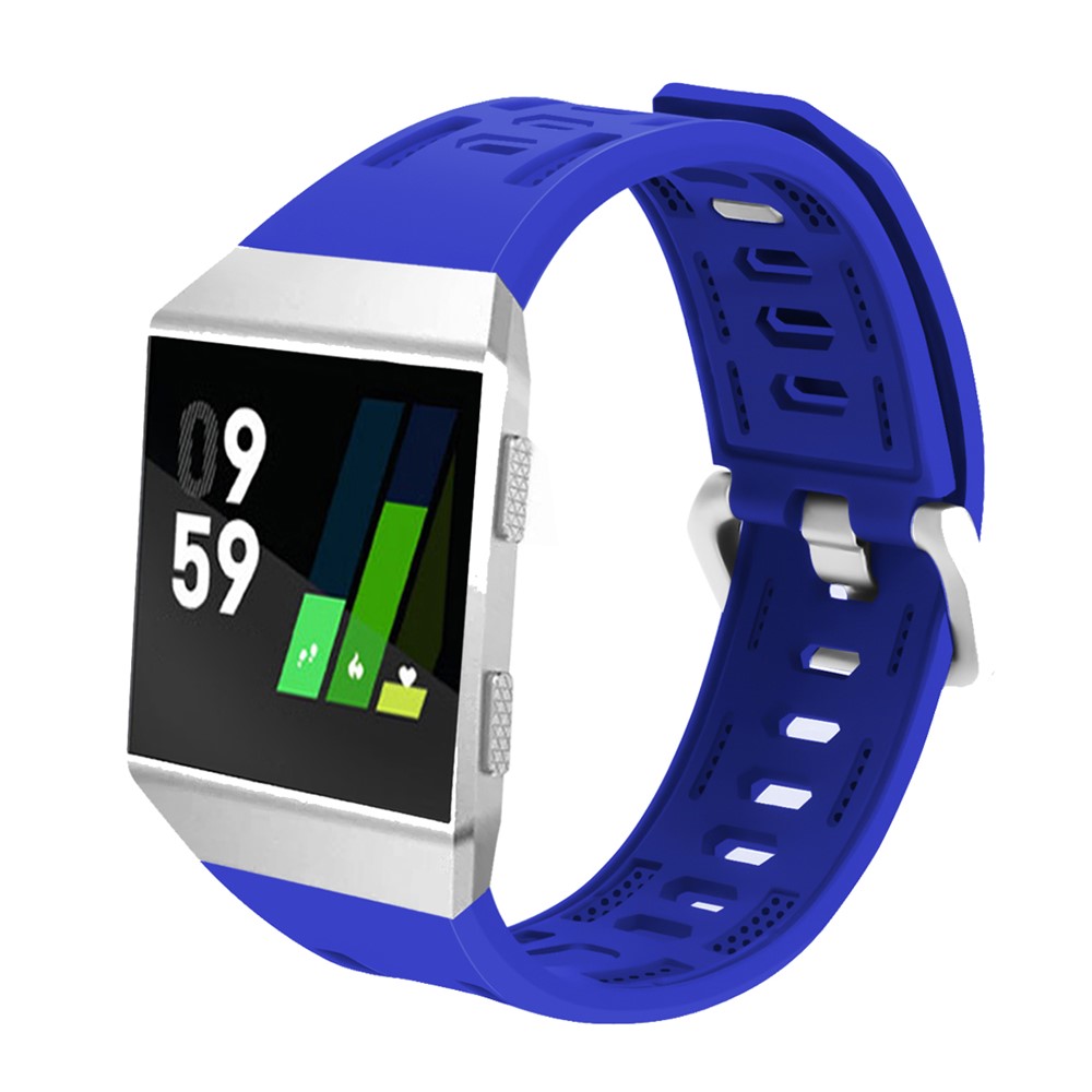 For Fitbit Ionic Wrist Band Replacement Silicone Watch Bracelet For Fitbit Ionic Wrist Band Replacement Silicone Watch Bracelet Blue 1