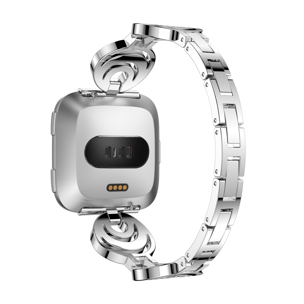 Rhinestone Decor Metal Watch Band for Apple Watch Series 4 44mm / Series 3 2 1 42mm with Spring Bars - Silver-3