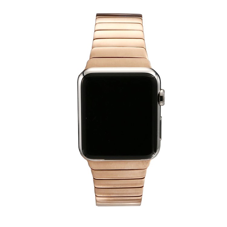 Stainless Steel Replacement Watch Strap Link Bracelet for Apple Watch Series 4 44mm/3/2/1 42mm - Rose Gold-3