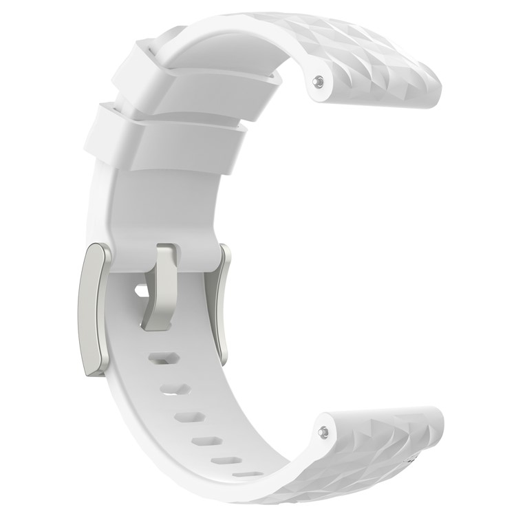 TPE + TPU Hybrid Wrist Strap Replacement for Suunto Spartan Sport Wrist HR Baro / Suunto 9 - White-2