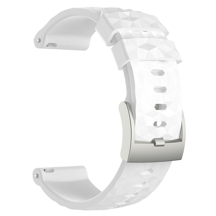 TPE + TPU Hybrid Wrist Strap Replacement for Suunto Spartan Sport Wrist HR Baro / Suunto 9 - White-3