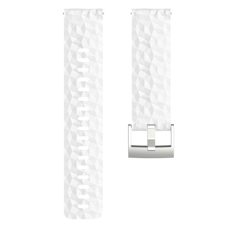 TPE + TPU Hybrid Wrist Strap Replacement for Suunto Spartan Sport Wrist HR Baro / Suunto 9 - White-4