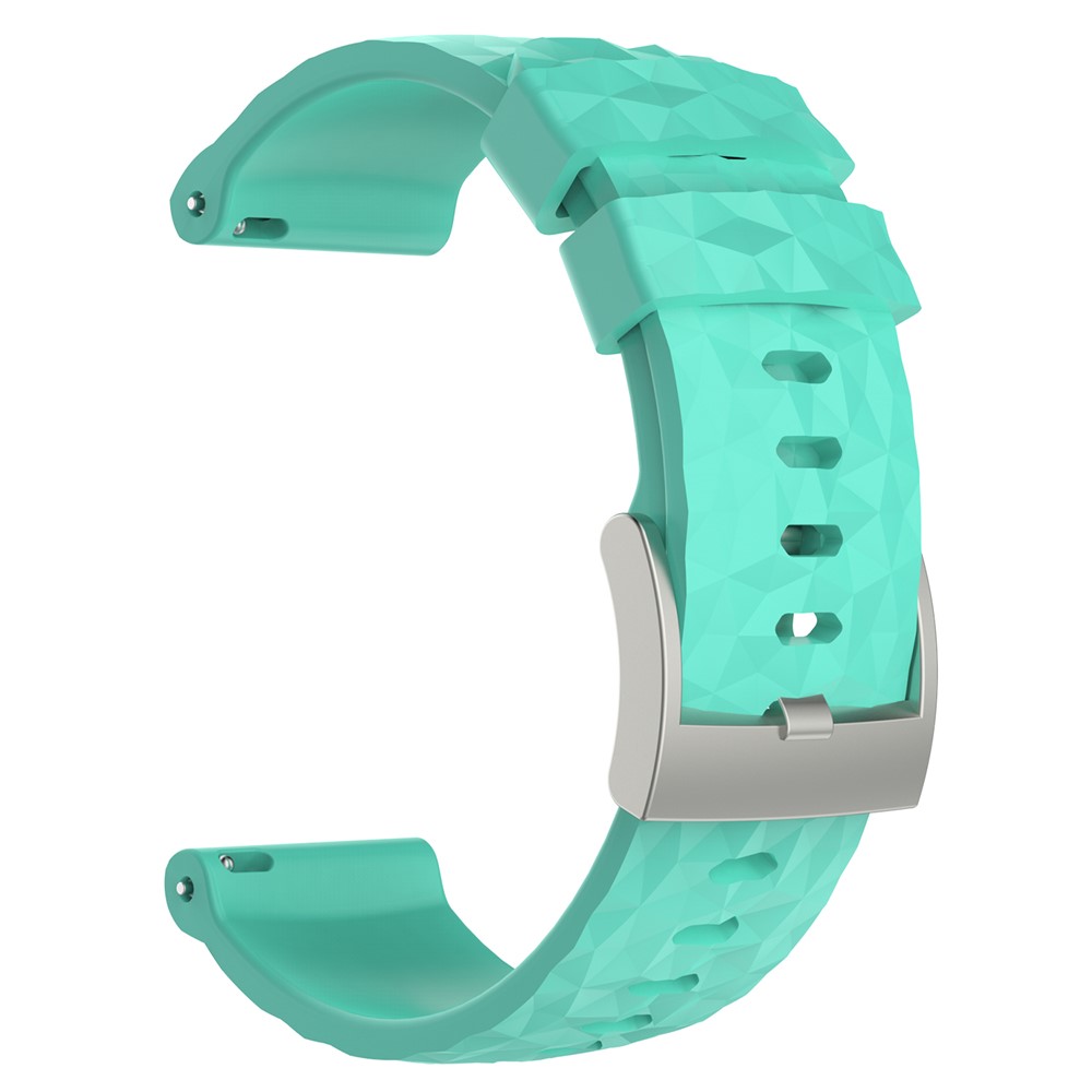 TPE + TPU Hybrid Watch Strap Part for Suunto Spartan Sport Wrist HR Baro / Suunto 9 - Cyan-2