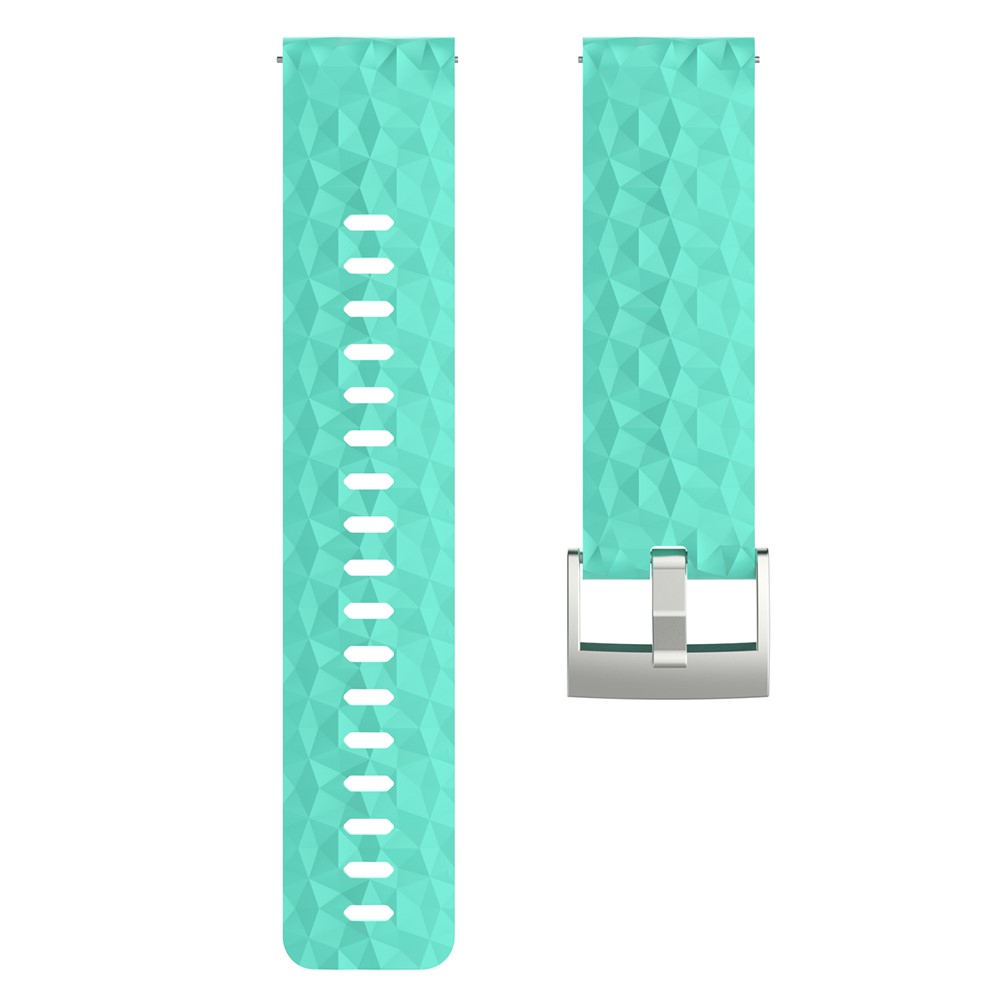 TPE + TPU Hybrid Watch Strap Part for Suunto Spartan Sport Wrist HR Baro / Suunto 9 - Cyan-3