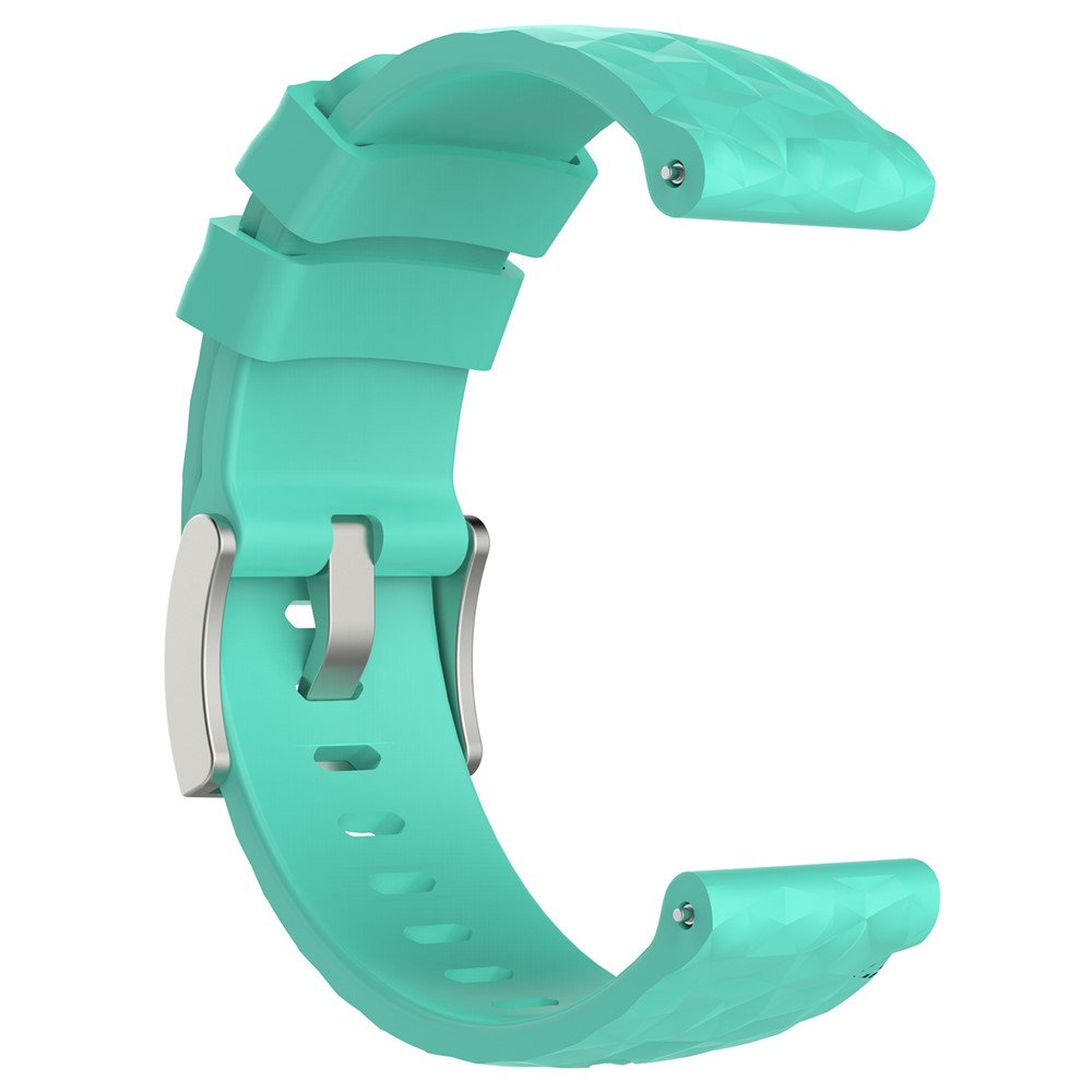 TPE + TPU Hybrid Watch Strap Part for Suunto Spartan Sport Wrist HR Baro / Suunto 9 - Cyan-4