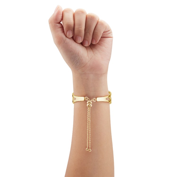 Classic Metal S Shape Watch Strap Bracelet for Apple Watch Series 4 40mm/3/2/1 38mm - Gold-4