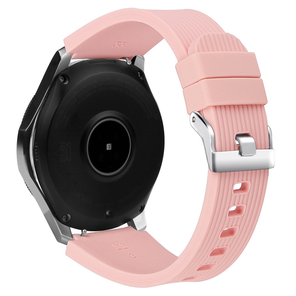 

Vertical Stripe Texture Silicone Wrist Watchband Strap for Samsung Galaxy Watch 46mm - Pink, Galaxy Watch 46mm