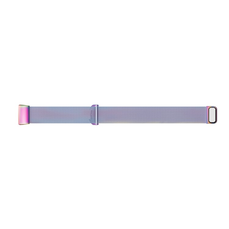 Luxury Milanese Metal Magnetic Wristwatch Strap Replacement for Fitbit Charge 3 - Size: S / Multi-color-4