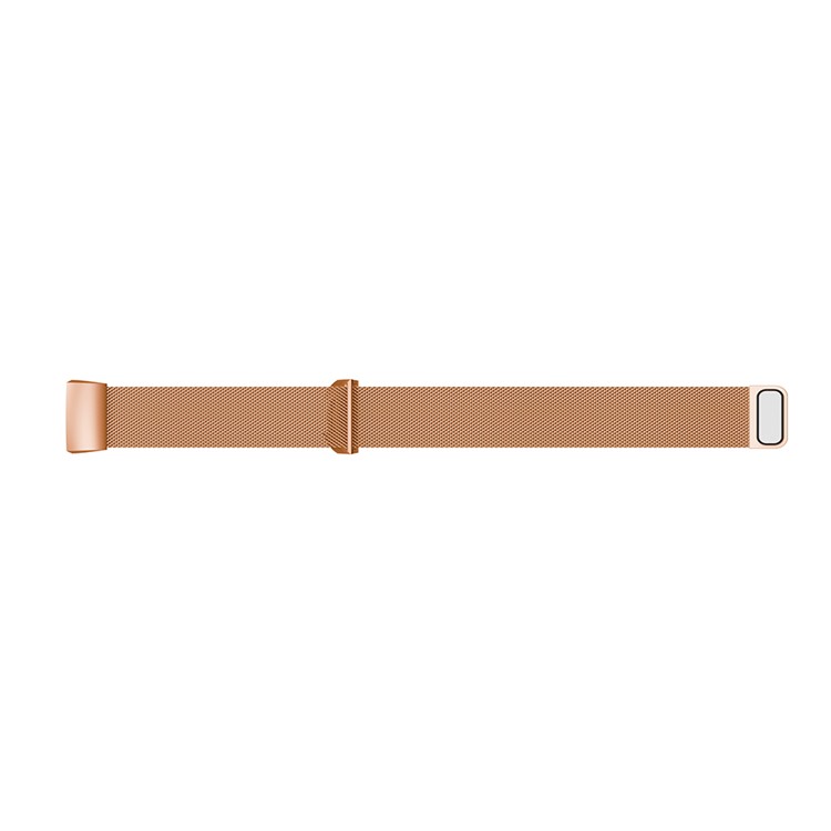 Luxury Milanese Metal Magnetic Watch Strap Replacement for Fitbit Charge 3 - Size: L / Rose Gold-5