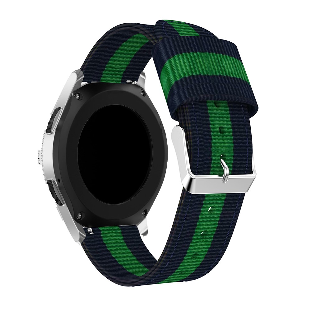 Adjustable Nylon Replacement Watchband Strap Replacement for Samsung Galaxy Watch 46mm, Width: 22mm - Blue / Green-2