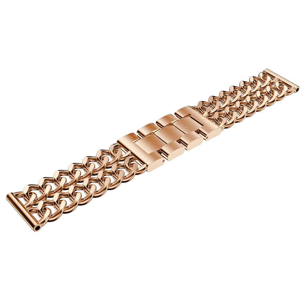 Cowboy Chain Watch Band Wrist Strap for Samsung Galaxy Watch 46mm, Width: 22mm - Rose Gold-2