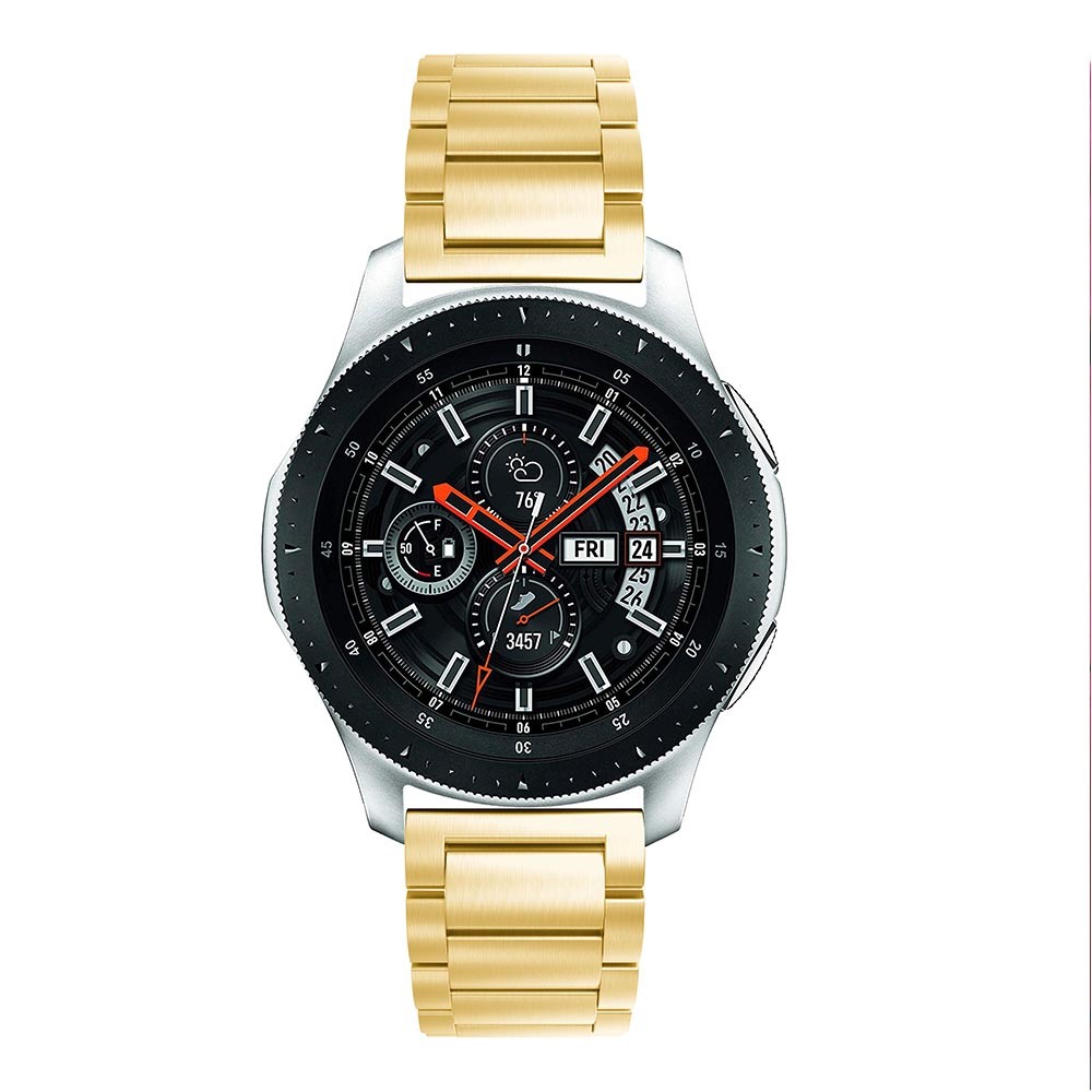 Stainless Steel Watch Wrist Band Strap Replacement for Samsung Galaxy Watch 46mm - Gold-2