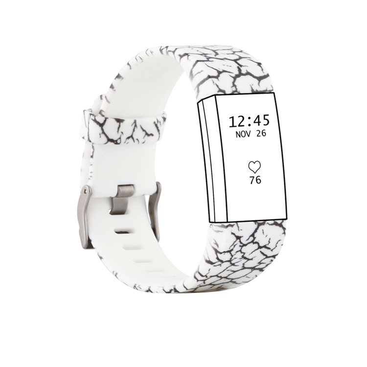 

Comfortable Watch Strap Patterned Bracelet Band for Fitbit Charge 2, Size: S - Crack
