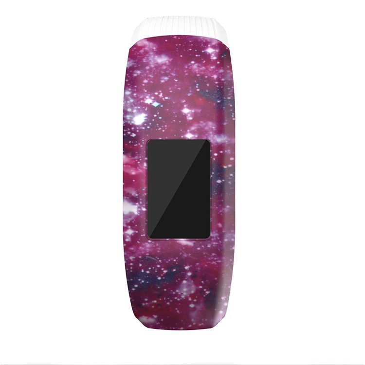 Pattern Printing Wrist Band Strap for Garmin Vivofit JR, Size: S - Red Galaxy-3
