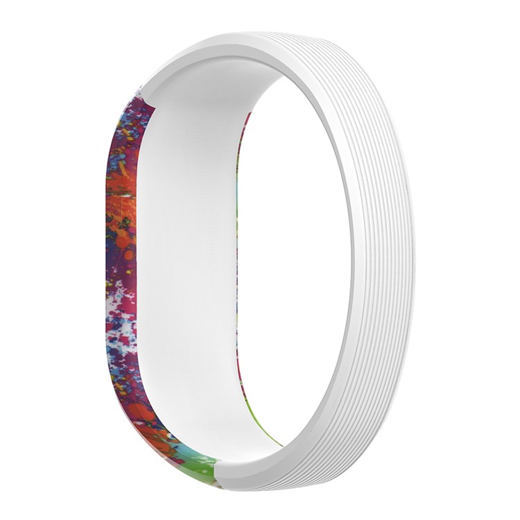 Pattern Printing Wrist Band Accessory for Garmin Vivofit JR, Size: S - Colorful Painting-2